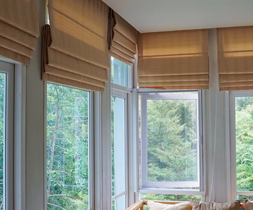 Custom Roman Shades